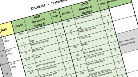 D-stævneplan